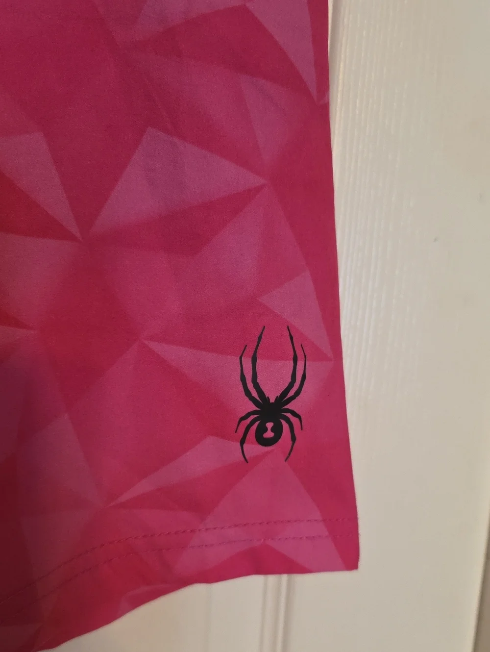 Spyder Hot Pink and Black Athletic Swim Shorts